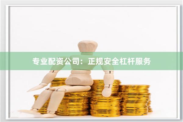 专业配资公司：正规安全杠杆服务